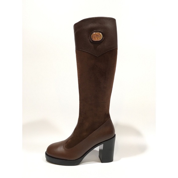 Gucci Brown Heeled Boots - Picture 8 of 10